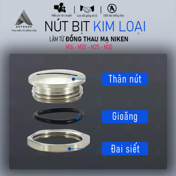 Nút bịt kim loại