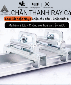 Chặn Sắt C45 Cao Cấp - Kẹp Cố Định Thanh Ray DIN, Chặn cầu đấu UK TB Chắc Chắn
