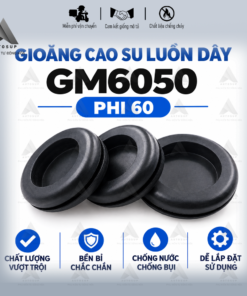 Ron Cao Su Bảo Vệ Dây Điện Phi 45 50 60mm/GM6050/5042/4335 – Nắp Bịt Cao Su Cao Cấp Dày Bền, Chống Bụi Dầu Nước